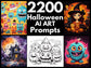 2200 Halloween AI Art Prompts